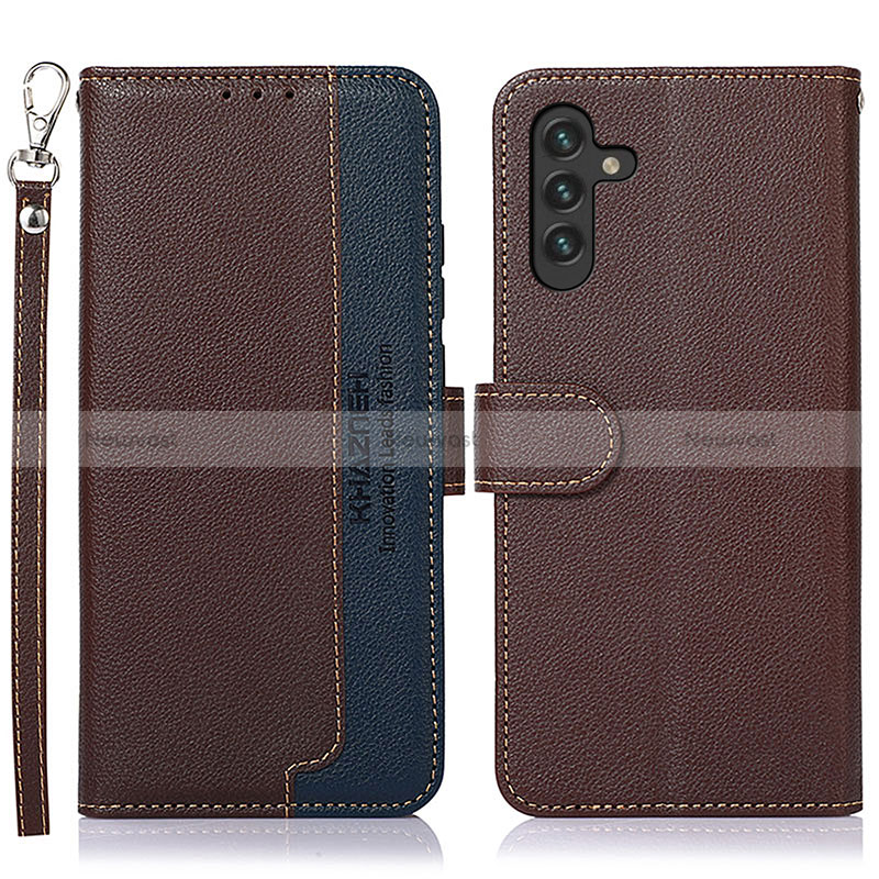 Leather Case Stands Flip Cover Holder A09D for Samsung Galaxy A04s