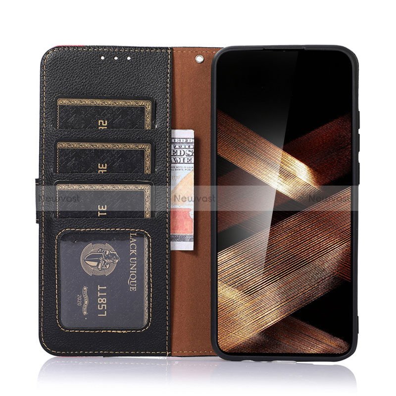 Leather Case Stands Flip Cover Holder A09D for Samsung Galaxy A15 5G