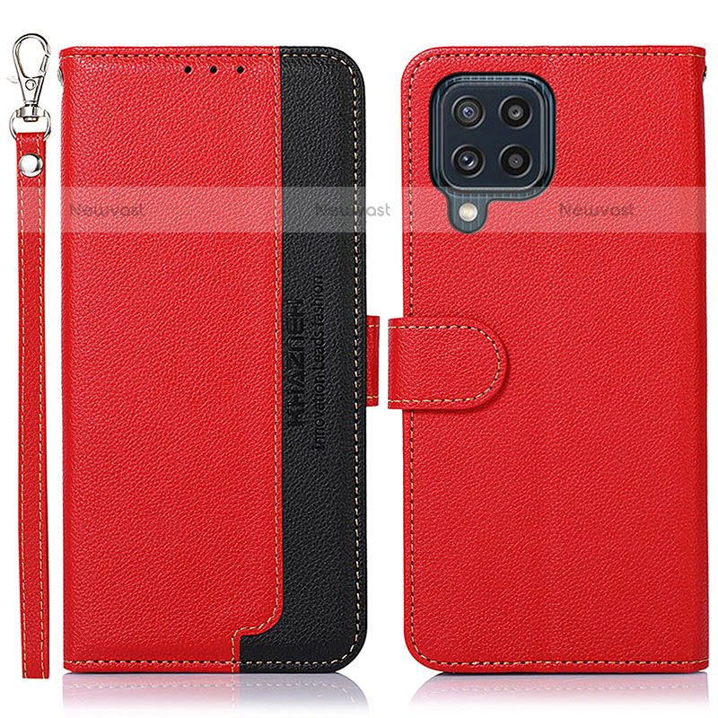 Leather Case Stands Flip Cover Holder A09D for Samsung Galaxy M32 4G