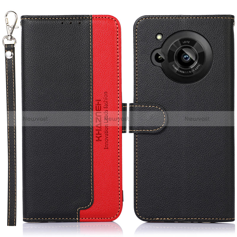 Leather Case Stands Flip Cover Holder A09D for Sharp Aquos R7