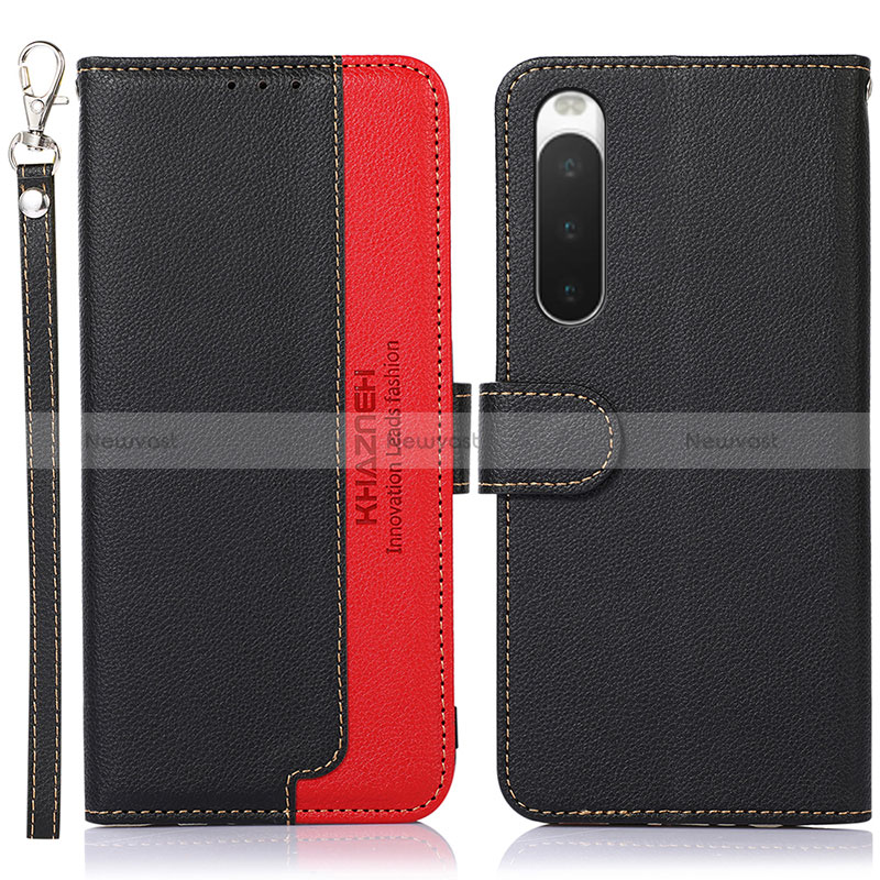 Leather Case Stands Flip Cover Holder A09D for Sony Xperia 10 V