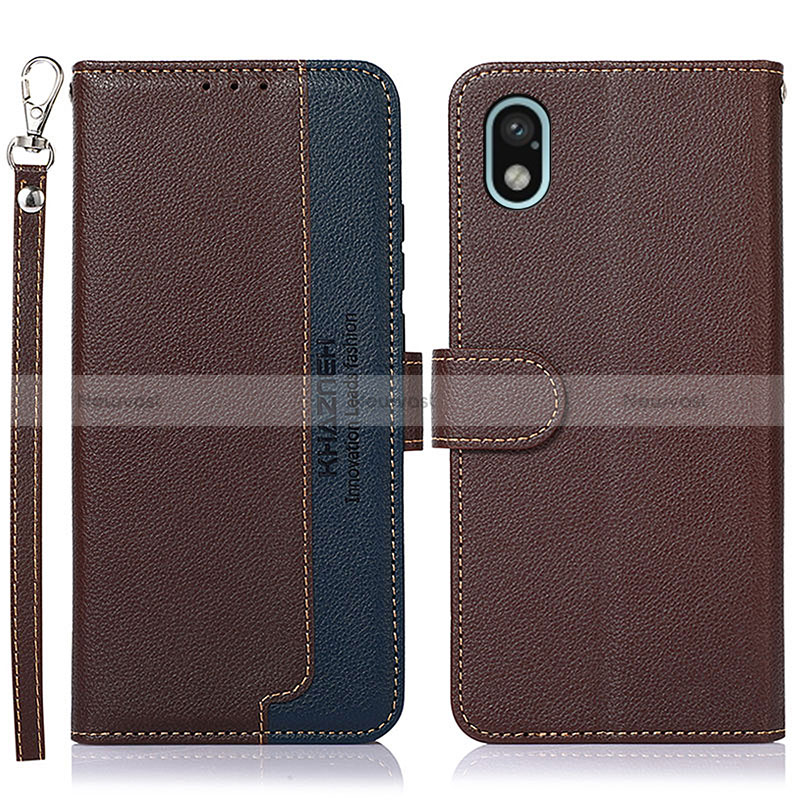 Leather Case Stands Flip Cover Holder A09D for Sony Xperia Ace III SOG08