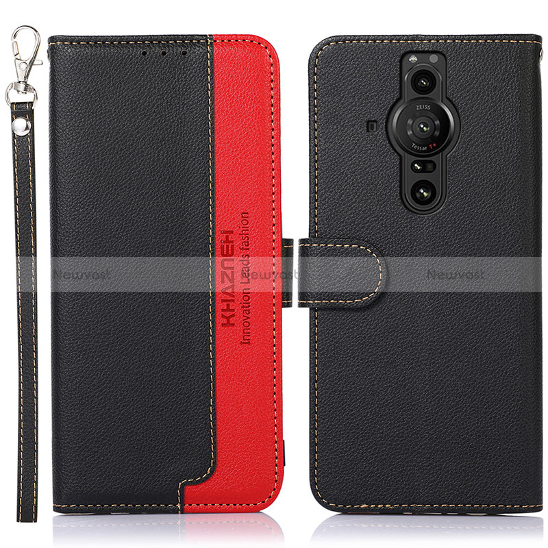 Leather Case Stands Flip Cover Holder A09D for Sony Xperia PRO-I