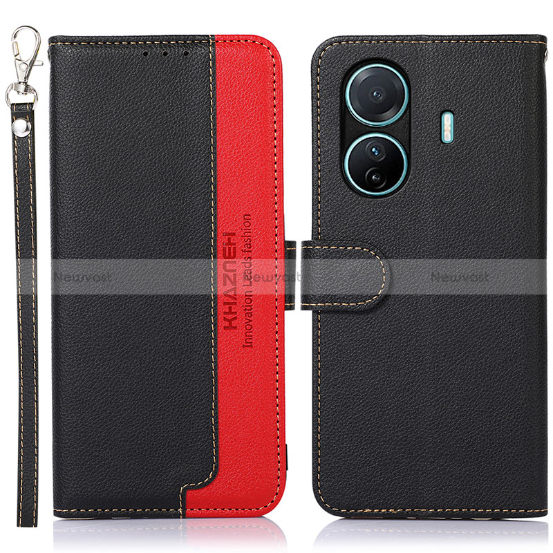 Leather Case Stands Flip Cover Holder A09D for Vivo T1 5G