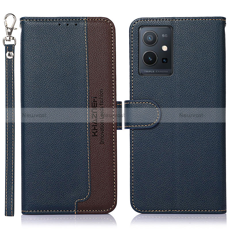 Leather Case Stands Flip Cover Holder A09D for Vivo Y33e 5G