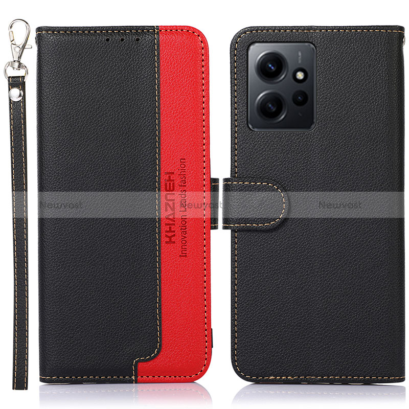 Leather Case Stands Flip Cover Holder A09D for Xiaomi Redmi Note 12 4G