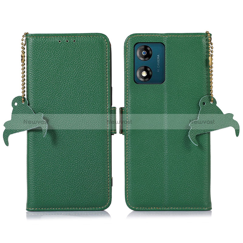 Leather Case Stands Flip Cover Holder A10D for Motorola Moto E13