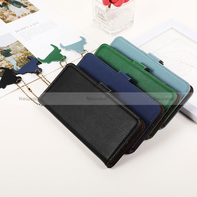 Leather Case Stands Flip Cover Holder A10D for Motorola Moto E13