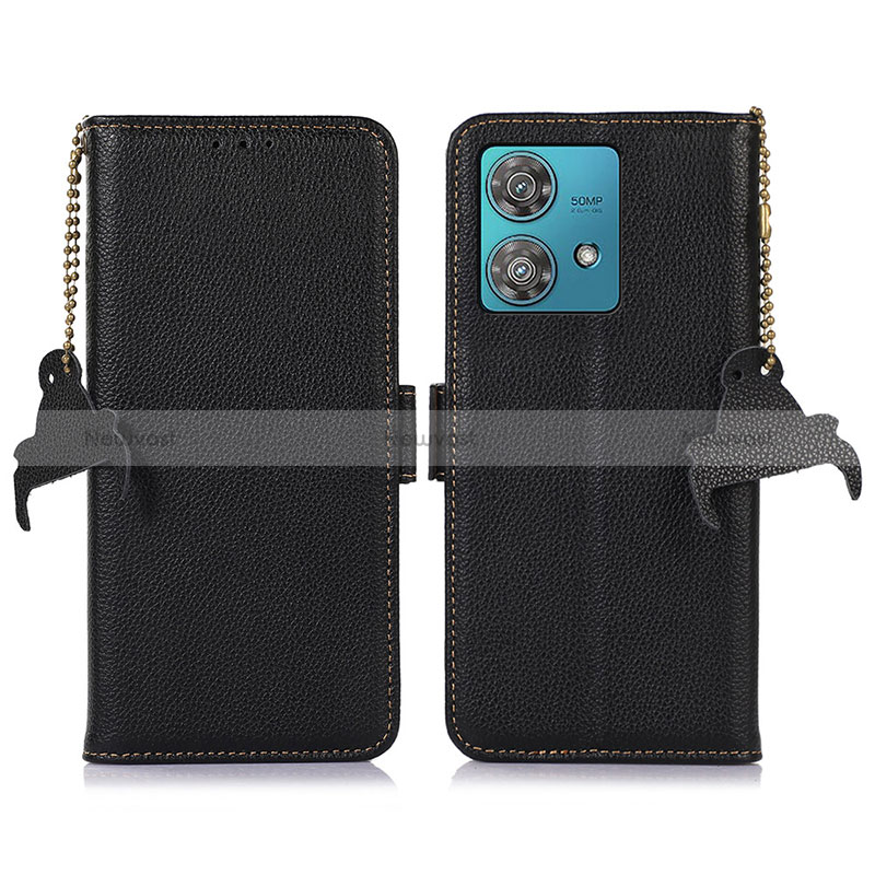 Leather Case Stands Flip Cover Holder A10D for Motorola Moto Edge 40 Neo 5G