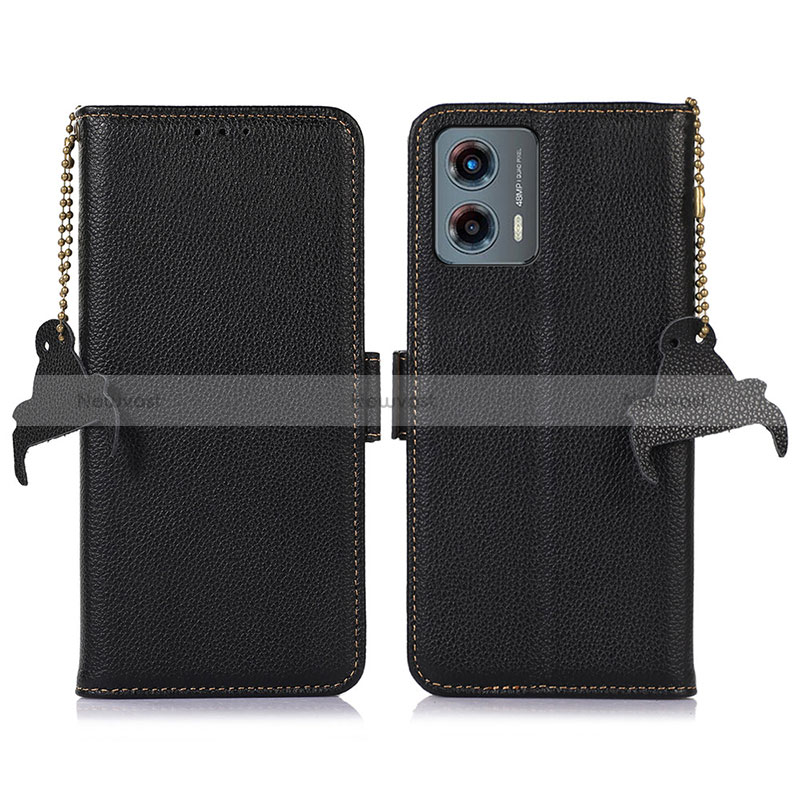 Leather Case Stands Flip Cover Holder A10D for Motorola Moto G 5G (2023)