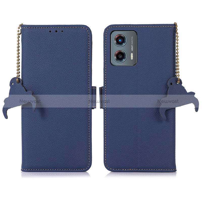 Leather Case Stands Flip Cover Holder A10D for Motorola Moto G 5G (2023)