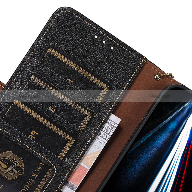 Leather Case Stands Flip Cover Holder A10D for Motorola Moto G53j 5G