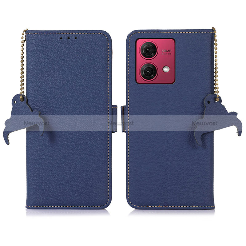 Leather Case Stands Flip Cover Holder A10D for Motorola Moto G84 5G