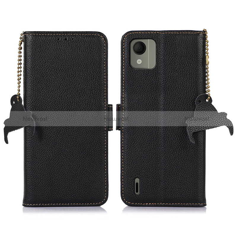 Leather Case Stands Flip Cover Holder A10D for Nokia C110