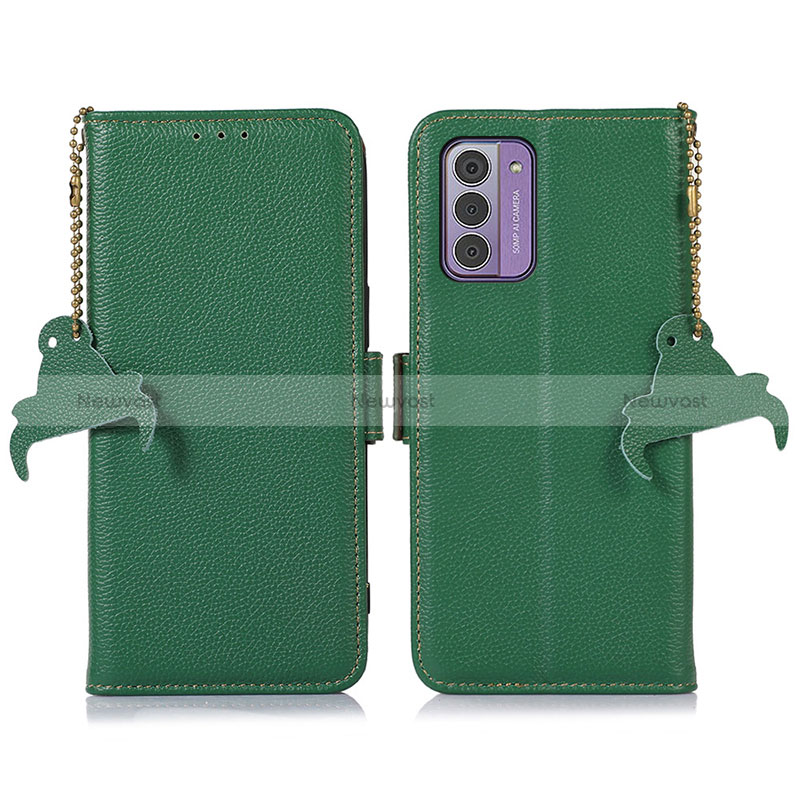 Leather Case Stands Flip Cover Holder A10D for Nokia G310 5G Green