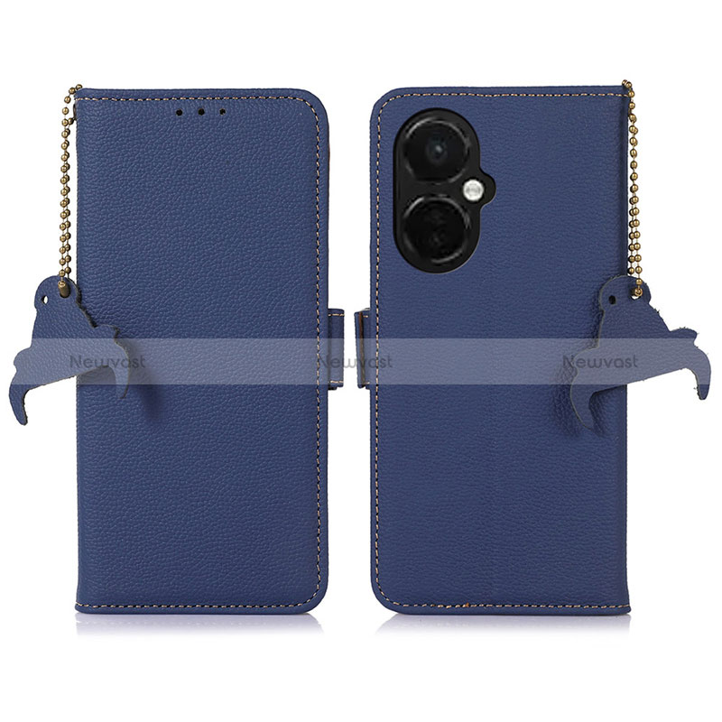 Leather Case Stands Flip Cover Holder A10D for Oppo K11x 5G Blue