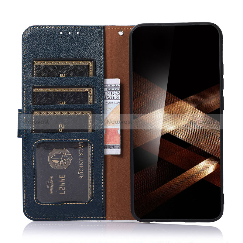 Leather Case Stands Flip Cover Holder A10D for Samsung Galaxy S25 5G