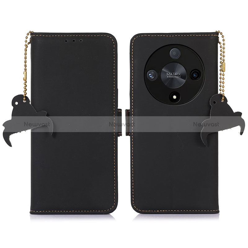 Leather Case Stands Flip Cover Holder A11D for Huawei Honor X9b 5G