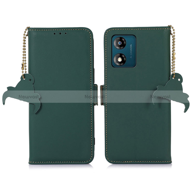 Leather Case Stands Flip Cover Holder A11D for Motorola Moto E13