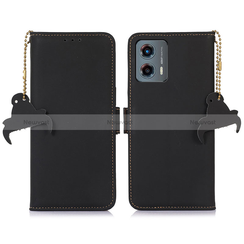 Leather Case Stands Flip Cover Holder A11D for Motorola Moto G 5G (2023)