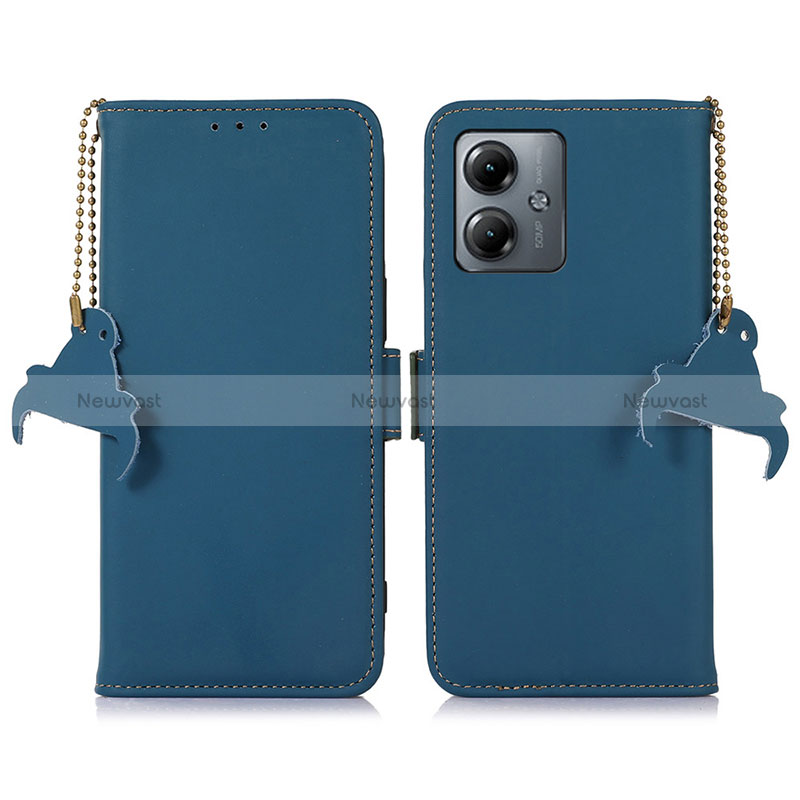 Leather Case Stands Flip Cover Holder A11D for Motorola Moto G14