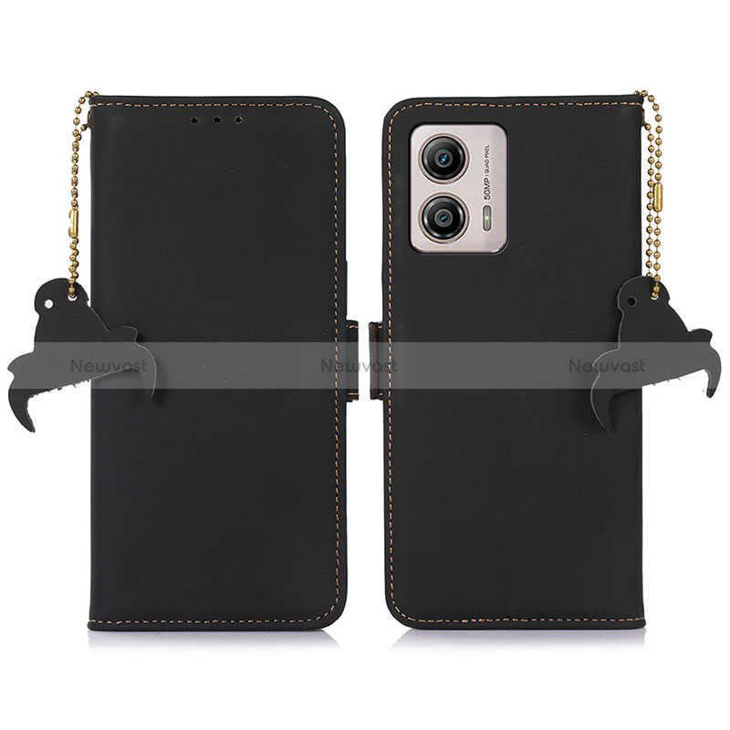 Leather Case Stands Flip Cover Holder A11D for Motorola Moto G53j 5G