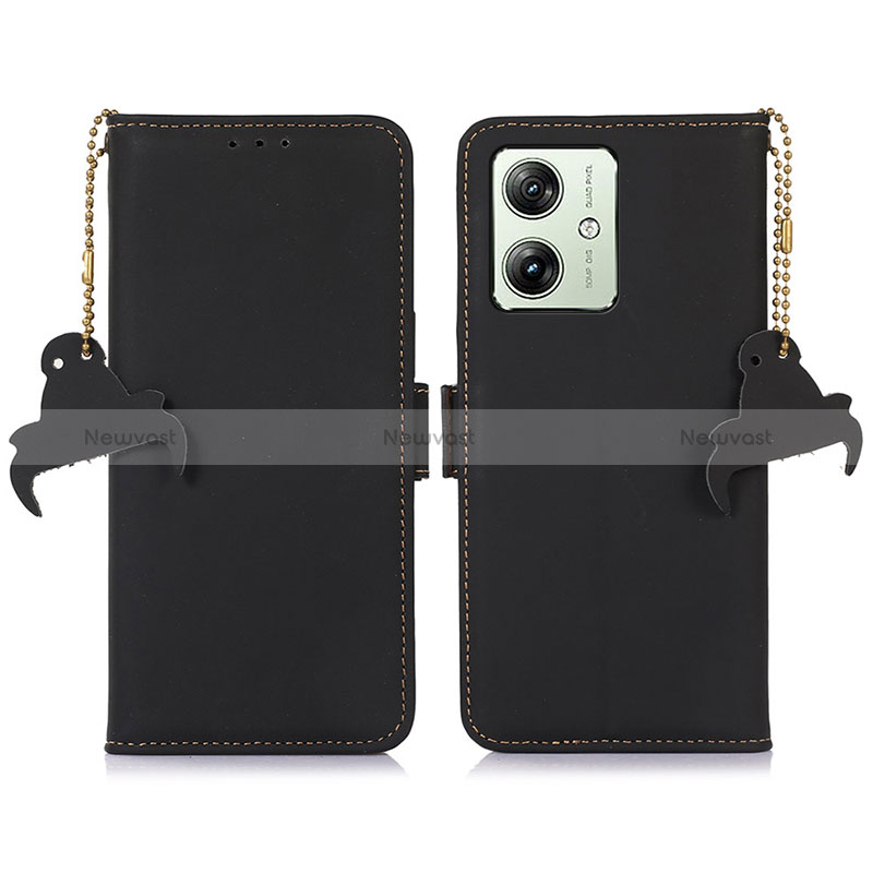 Leather Case Stands Flip Cover Holder A11D for Motorola Moto G54 5G