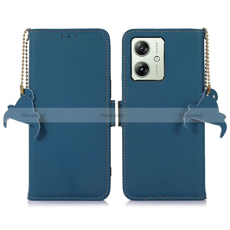 Leather Case Stands Flip Cover Holder A11D for Motorola Moto G54 5G