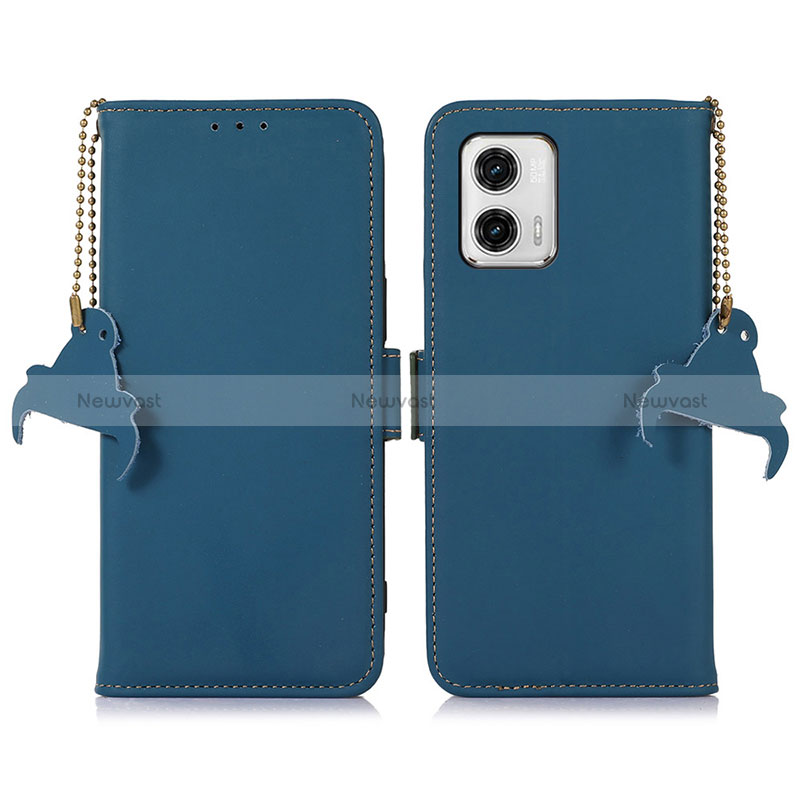 Leather Case Stands Flip Cover Holder A11D for Motorola Moto G73 5G