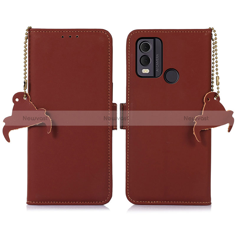 Leather Case Stands Flip Cover Holder A11D for Nokia C22