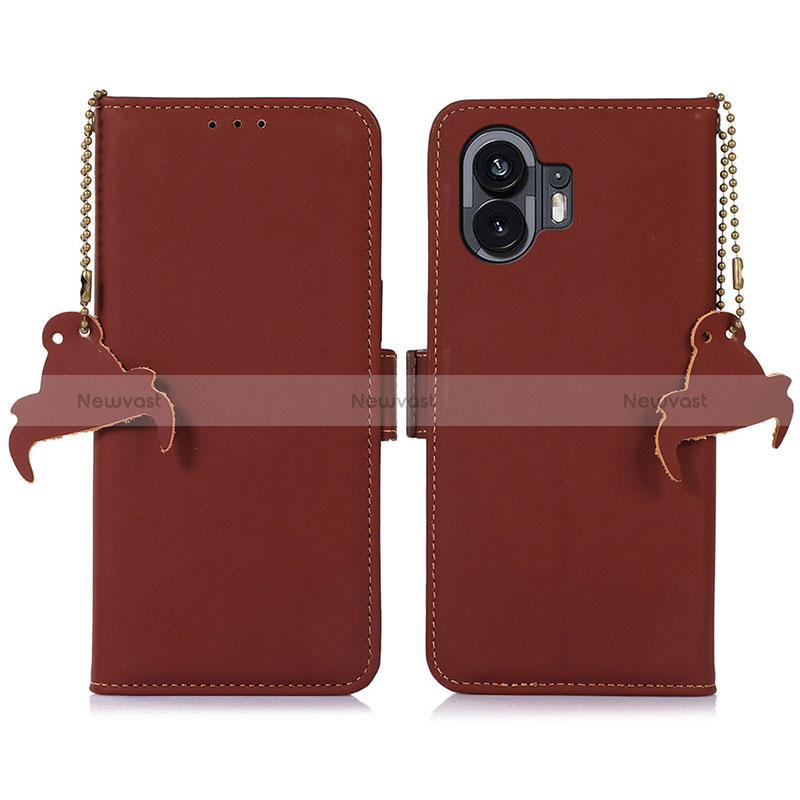 Leather Case Stands Flip Cover Holder A11D for Nothing Phone 2