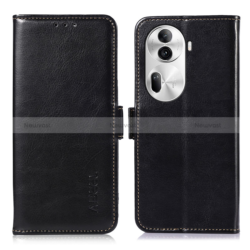 Leather Case Stands Flip Cover Holder A11D for Oppo Reno11 Pro 5G