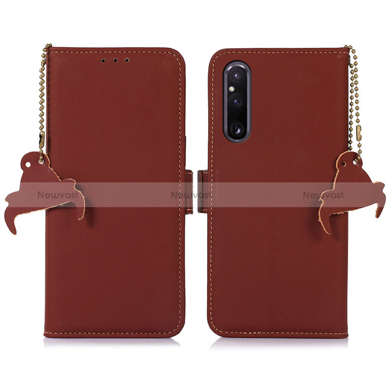 Leather Case Stands Flip Cover Holder A11D for Sony Xperia 1 V