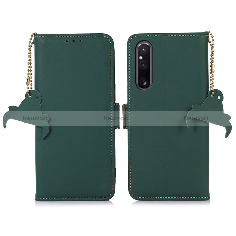 Leather Case Stands Flip Cover Holder A11D for Sony Xperia 1 V