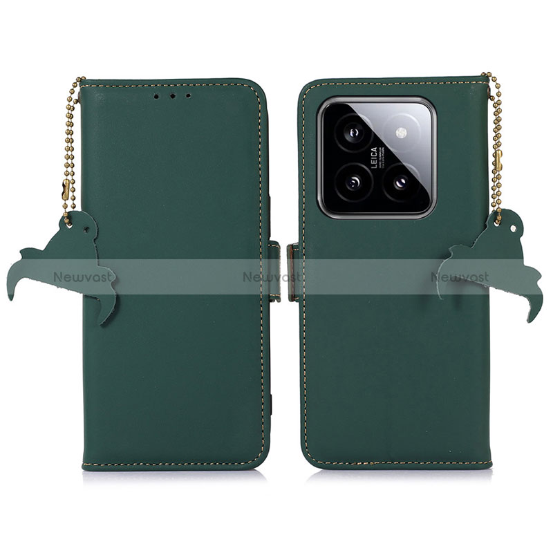 Leather Case Stands Flip Cover Holder A11D for Xiaomi Mi 14 5G