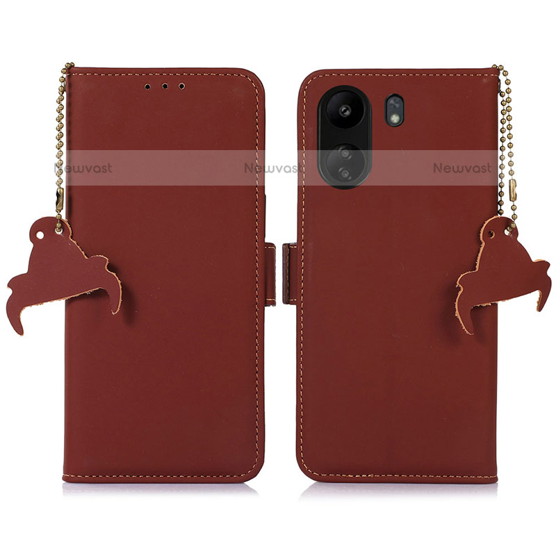 Leather Case Stands Flip Cover Holder A11D for Xiaomi Poco C65