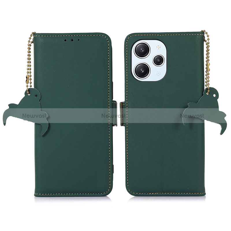 Leather Case Stands Flip Cover Holder A11D for Xiaomi Redmi 12 4G