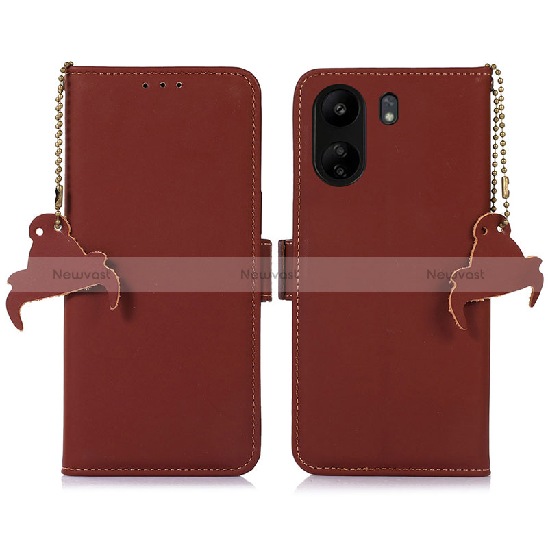 Leather Case Stands Flip Cover Holder A11D for Xiaomi Redmi 13C