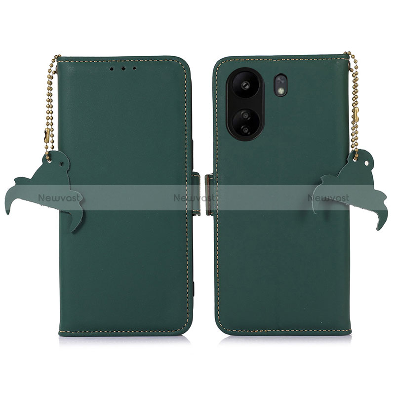 Leather Case Stands Flip Cover Holder A11D for Xiaomi Redmi 13C