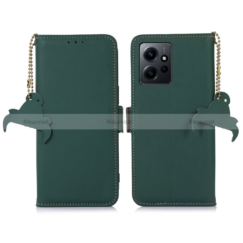 Leather Case Stands Flip Cover Holder A11D for Xiaomi Redmi Note 12 4G