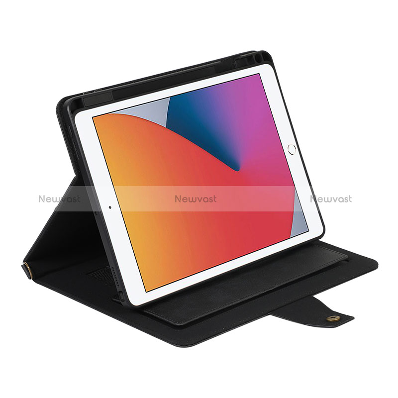 Leather Case Stands Flip Cover Holder AD1 for Apple iPad 10.2 (2019)