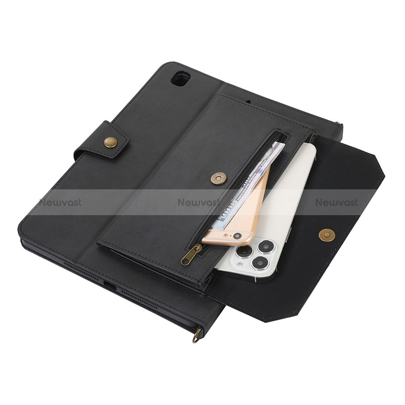 Leather Case Stands Flip Cover Holder AD1 for Apple iPad 10.2 (2021)