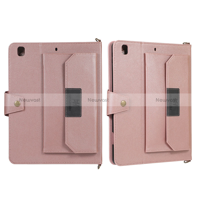 Leather Case Stands Flip Cover Holder AD1 for Apple iPad Pro 10.5 Rose Gold