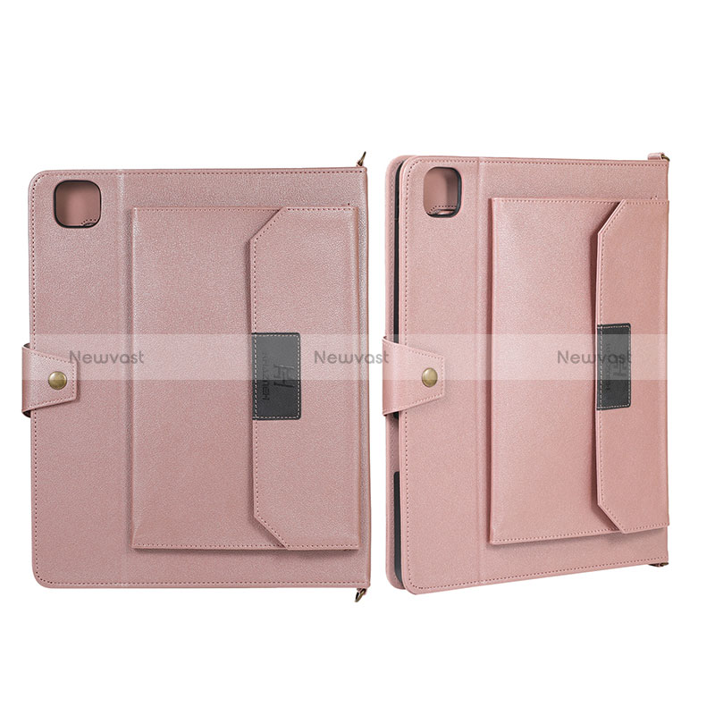 Leather Case Stands Flip Cover Holder AD1 for Apple iPad Pro 12.9 (2022)