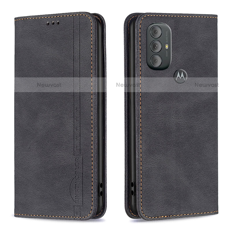 Leather Case Stands Flip Cover Holder B01F for Motorola Moto G Play Gen 2