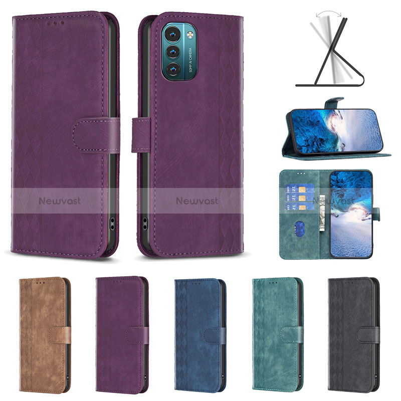 Leather Case Stands Flip Cover Holder B01F for Nokia G11