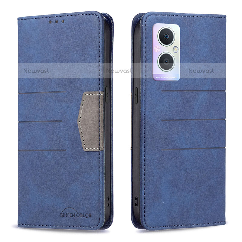 Leather Case Stands Flip Cover Holder B01F for Oppo F21 Pro 5G