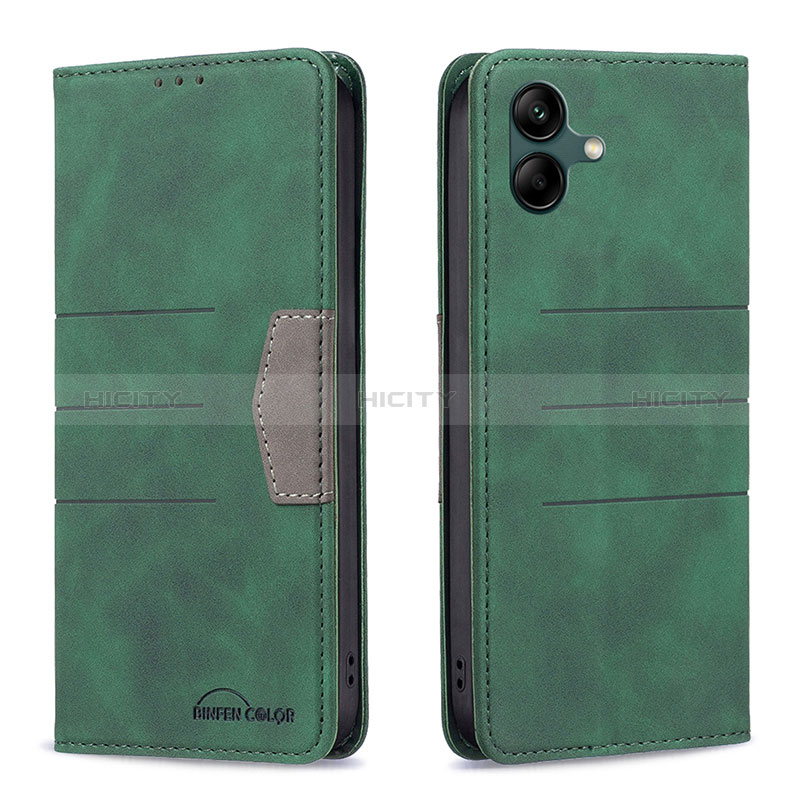 Leather Case Stands Flip Cover Holder B01F for Samsung Galaxy A04E Green