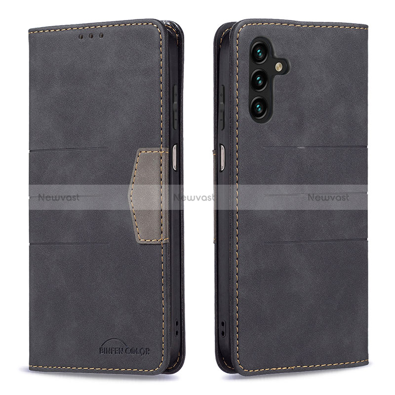 Leather Case Stands Flip Cover Holder B01F for Samsung Galaxy A04s