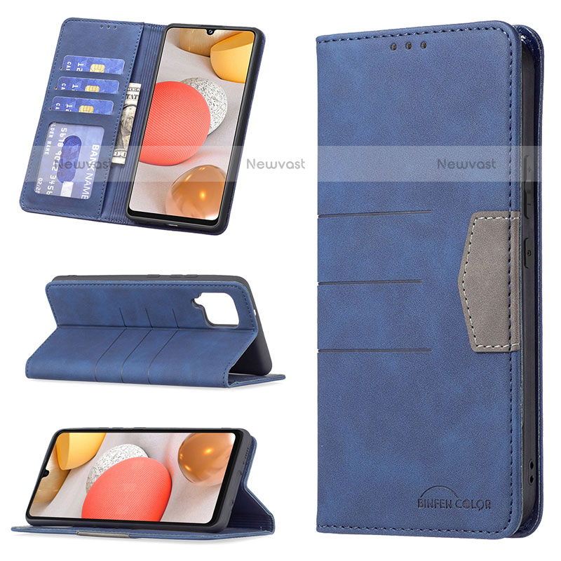 Leather Case Stands Flip Cover Holder B01F for Samsung Galaxy A42 5G